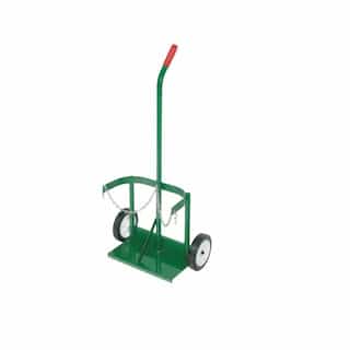 Anthony Welded Single Handle Welding Cart, Dual Cylinder, 7-in Wheel