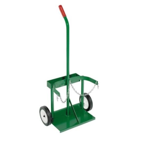 Green Small Dual-Cylinder Cart w/ Tool Tray