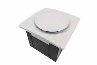 Super Quiet 80 CFM 0.3 Sones Bathroom Ceiling Ventilation Fan with True White Grille