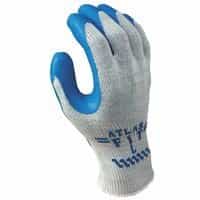 Best Glove Rubber Coated Disposable Gloves, Large, Gray/Blue