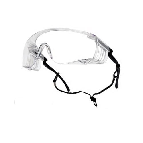 Bolle Safety Override Series Safety Glasses, Clear Lens