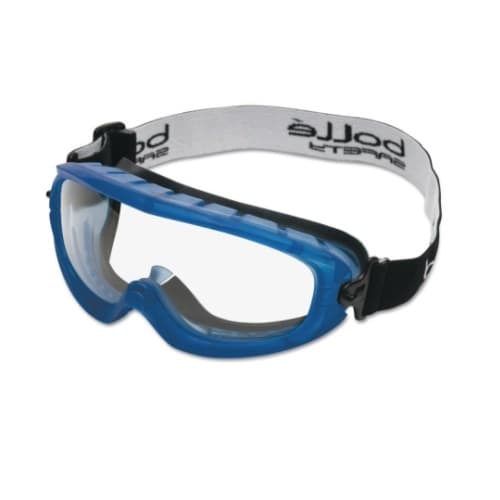 Atom Series Safety Glasses, Clear & Blue Lens