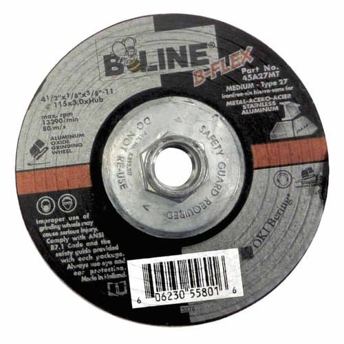 Bee Line Abrasives 4.5 Inch Diameter 46 Grit Flexible Abrasive Wheel 