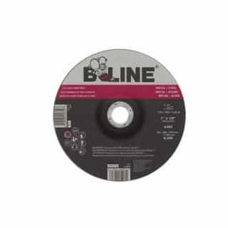 Bee Line Abrasives 7-in Depressed Center Combo Wheel, 30 Grit, Aluminum Oxide, Resin Bond