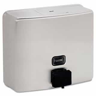 Bobrick Contura Stainless Steel Surface-Mounted Soap Dispenser, 40 oz.