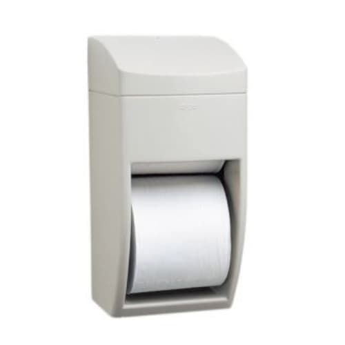 Bobrick Matrix Gray Plastic Dual Roll Toilet Paper Dispenser