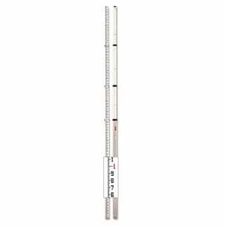16-ft/5m Telescoping Rod, Metric/Feet/Inches/8ths, Aluminum