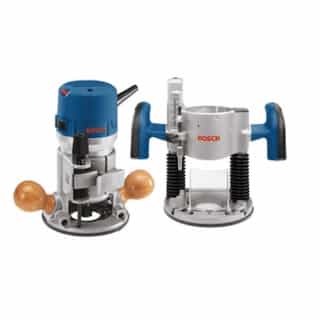 Combination Plunge & Fixed Base Router, Variable Speed