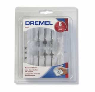 Dremel 692 Router Bit Kit for Rotary Tool, 6 Piece