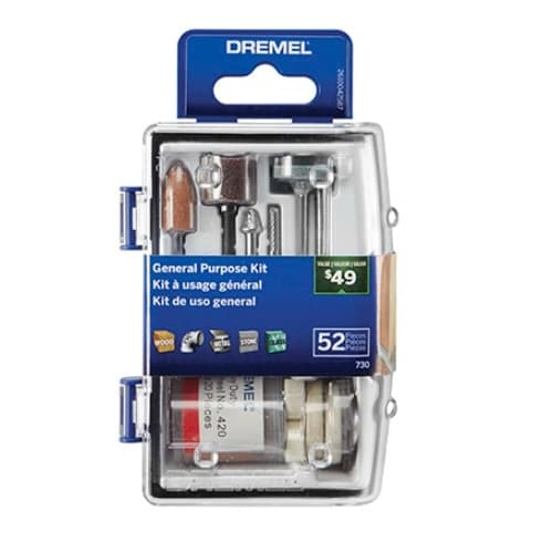 Dremel General Purpose Kit for Rotary Tool, 52 Piece