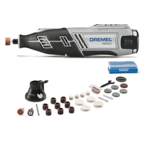 8220 Series Rotary Tool w/ Cutting Kit & 28 Accessories, 12V