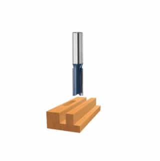 1/2-in x 1-1/4-in Straight Router Bit, Carbide Tipped, 2-Flute