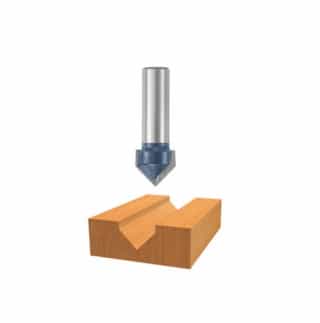 90 Degree x 5/8-in V-Groove Router Bit, Carbide Tipped