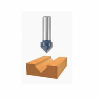 Bosch 90 Degree x 1-in V-Groove Bit, Carbide Tipped