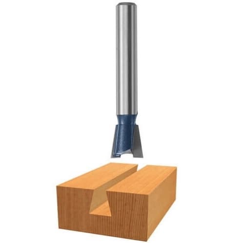 Bosch 14 Degree x 1/2-in Dovetail Router Bit, Carbide Tipped, 2-Flute
