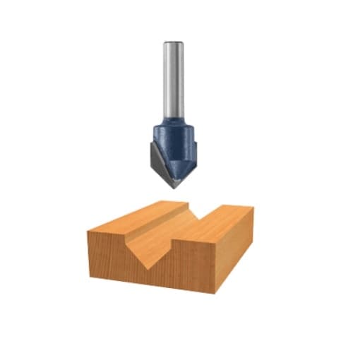 Bosch 90 Degree x 9/16-in V-Groove Bit, Carbide Tipped