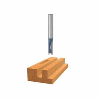 1/4-in x 5/8-in Straight Router Bit, Carbide Tipped, 2-Flute