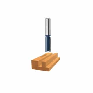 1/2-in x 2-in Straight Router Bit, Carbide Tipped, 2-Flute