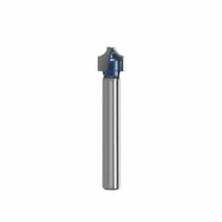 Bosch 3/8-in x 5/16-in Plunge Roundover Router Bit, Carbide Tipped, 2-Flute