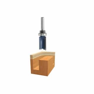 Bosch 1/2-in x 1-in Top Bearing Straight Bit, Carbide Tipped, 2-Flute