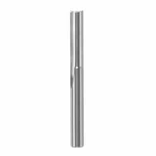 Bosch 1/4-in x 1-in O-Flute Bit Router, Solid Carbide, 2-Flutes