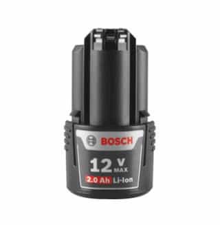 Bosch 2.0 Ah Max Lithium-Ion Battery, 12V