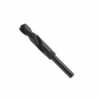 49/64-in x 6-in Reduced Shank Drill Bit, Black Oxide