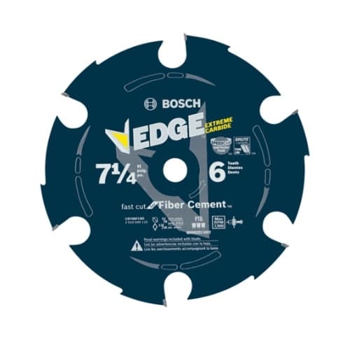 Bosch 7-1/4-in Edge Circular Saw Blade, Carbide-Tipped, 6 Tooth, Bulk