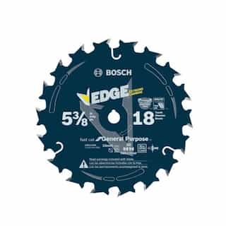 Bosch 5-3/8-in Edge Cordless Circular Saw Blade, Fast Cutting, 18 Tooth