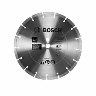Bosch 12-in Standard Diamond Blade, Segmented Rim, Soft Materials