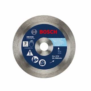 Bosch 3-in Premium Diamond Blade, Continuous Rim, Clean Cuts
