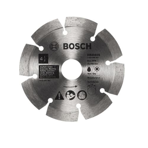 Bosch 4-1/2-in Standard Diamond Blade, Segmented Rim, Soft Materials