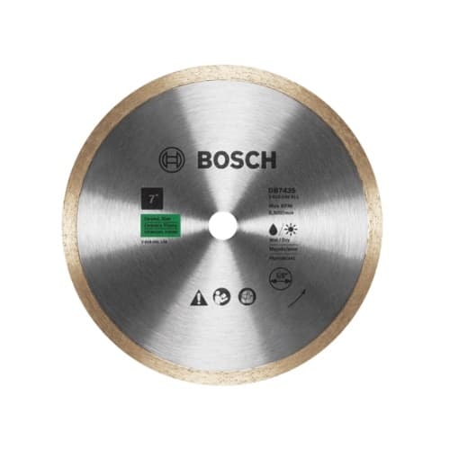 Bosch 7-in Standard Diamond Blade, Continuous Rim, Clean Cut