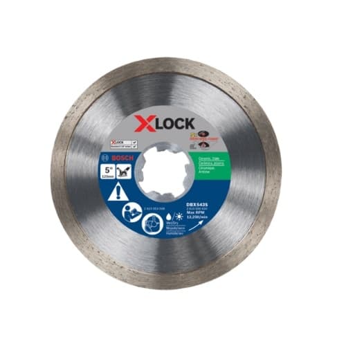 Bosch 5-in X-LOCK Diamond Blade, Continuous Rim