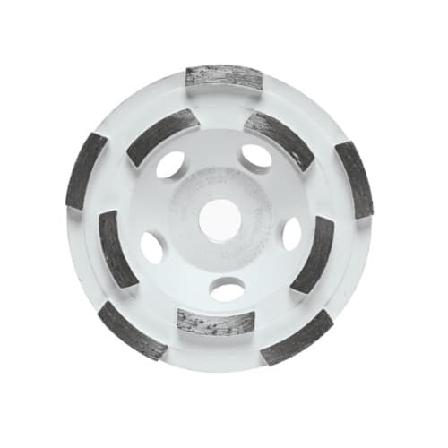 4-1/2-in Diamond Cup Wheel, Segmented, Double Row