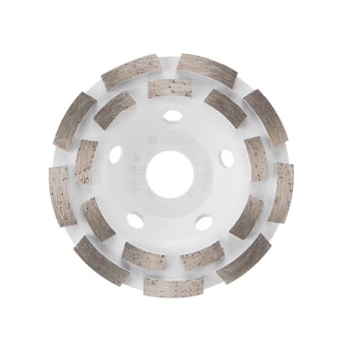 4-1/2-in Diamond Cup Wheel, Segmented, Double Row, Concrete/Masonry