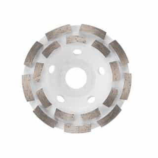 Bosch 4-1/2-in Diamond Cup Wheel, Segmented, Double Row, Concrete/Masonry