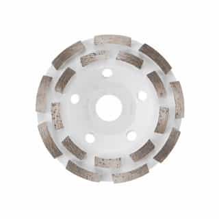 Bosch 5-in Diamond Cup Wheel, Segmented, Double Row, Concrete/Masonry