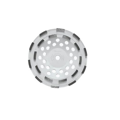 7-in Diamond Cup Wheel, Segmented, Double Row
