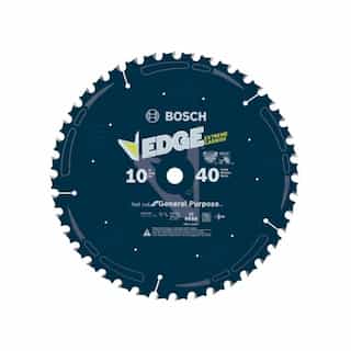 Bosch 10-in Edge Circular Saw Blade, General Purpose, 40 Tooth