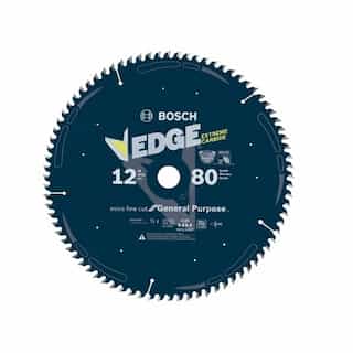 12-in Edge Circular Saw Blade, Extra Fine Finish, 80 Tooth