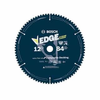 12-in Edge Circular Saw Blade, Composite Decking, 84 Tooth