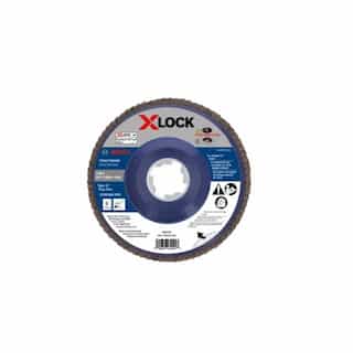 5-in X-LOCK Flap Disc, Type 27, 40 Grit