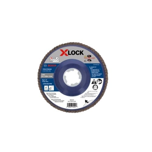 Bosch 5-in X-LOCK Flap Disc, Type 27, 40 Grit