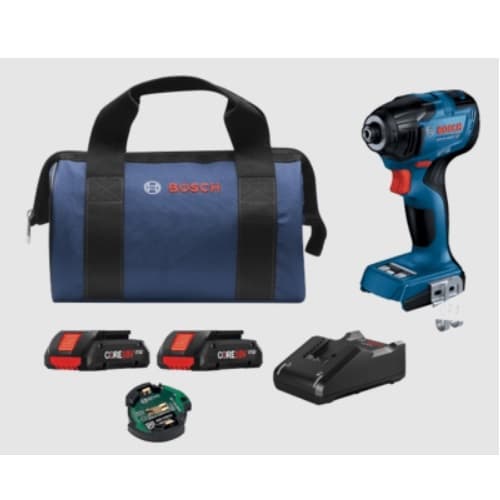 Bosch 1/4-In Hex Impact Driver Kit w/ Batteries & Connectivity Module