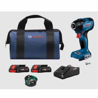 Bosch 1/4-In Hex Impact Driver Kit w/ Batteries & Connectivity Module