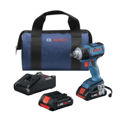 .5-in Impact Wrench w/ Friction Ring, Thru-Hole & Batteries, 18V