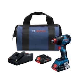 1/4-in & 1/2-in Brushless Bit/Socket Impact Driver w/ Compact Batteries