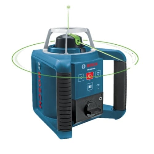Self-Leveling Rotary Laser w/ Green Beam, 650-ft Max