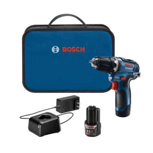 Bosch Chameleon Drill/Driver Kit w/ Flexiclick System & Batteries, 12V